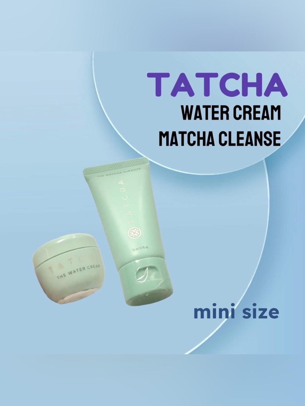 ⬇️🇯🇵🆕NWOB TATCHA |MINi| Moisture Boost Set Water Gel Cream & Matcha Cleanse*